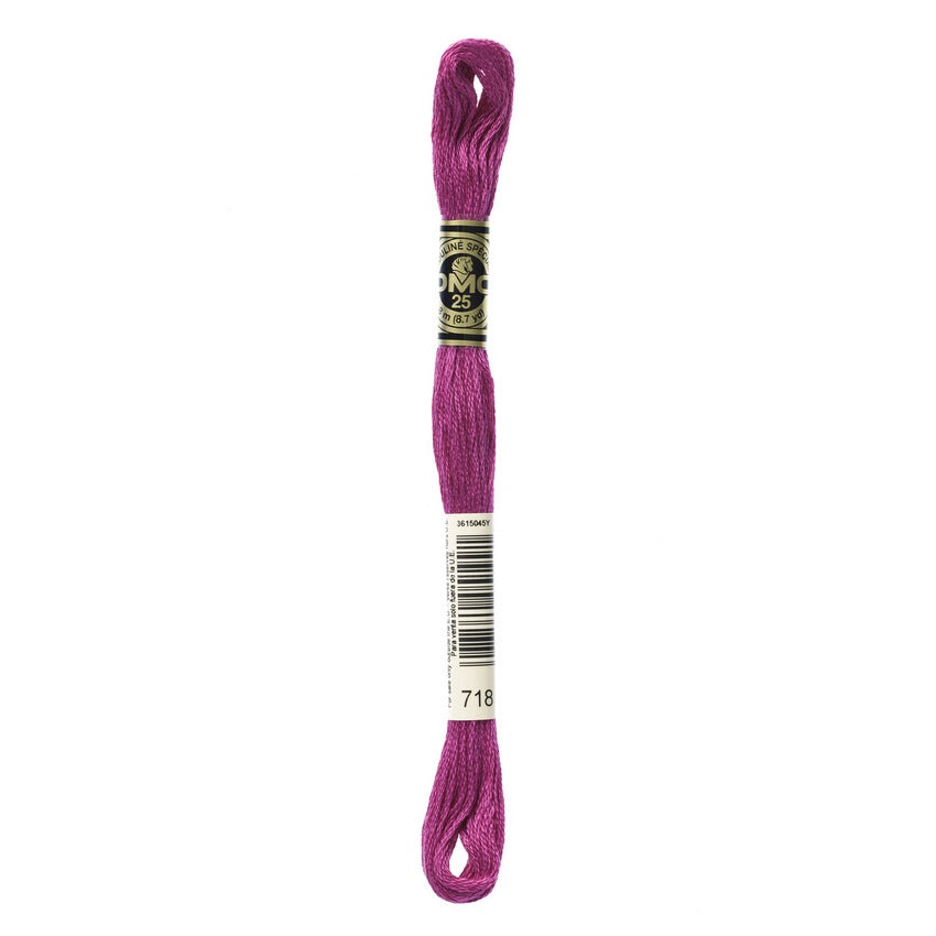 DMC 718 Six Stranded Embroidery Floss Plum