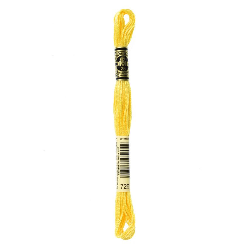 DMC 726 Six Stranded Embroidery Floss Light Topaz