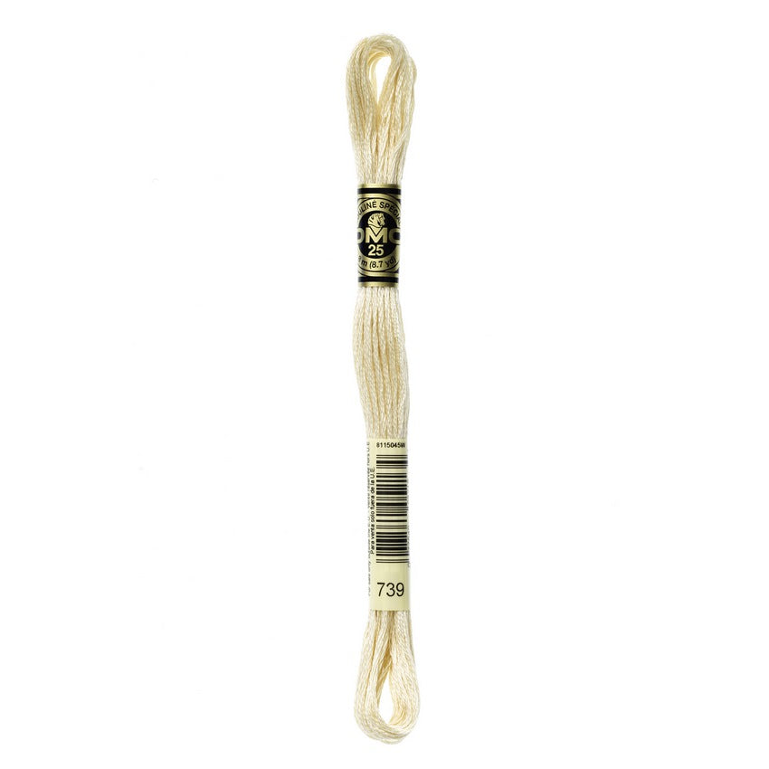 DMC 739 Six Stranded Embroidery Floss Ultra Very Light Tan