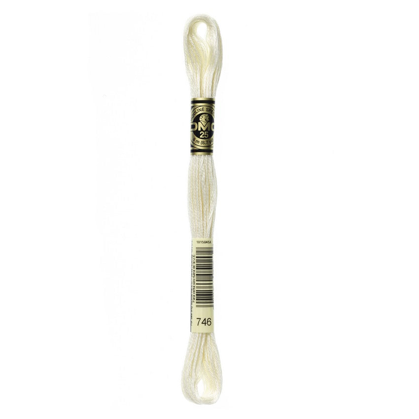 DMC 746 Six Stranded Embroidery Floss Off White