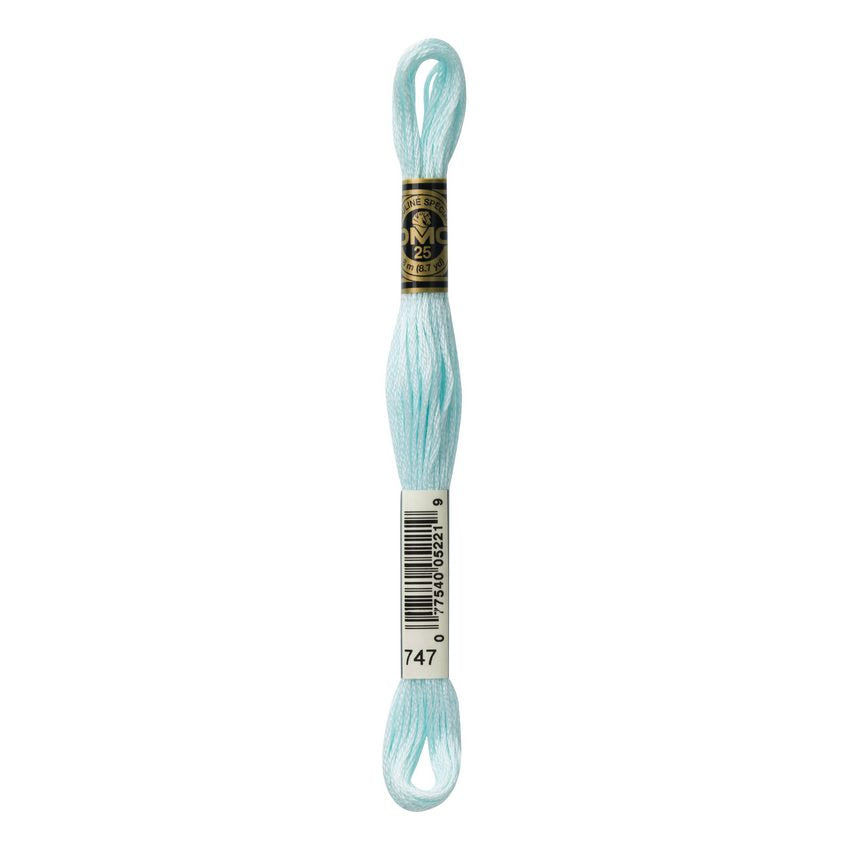 DMC 747 Six Stranded Embroidery Floss Very Light Sky Blue