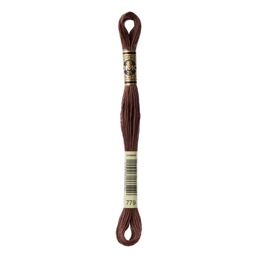 DMC 779 Six Stranded Embroidery Floss Dark Cocoa