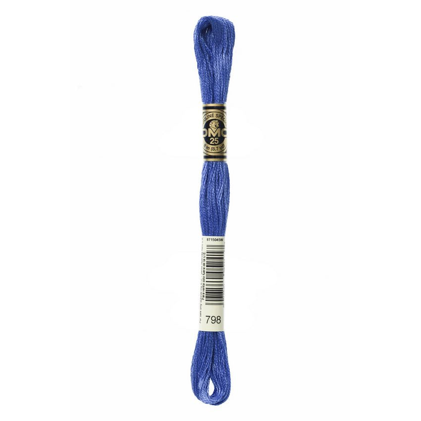 DMC 798 Six Stranded Embroidery Floss Dark Delft Blue