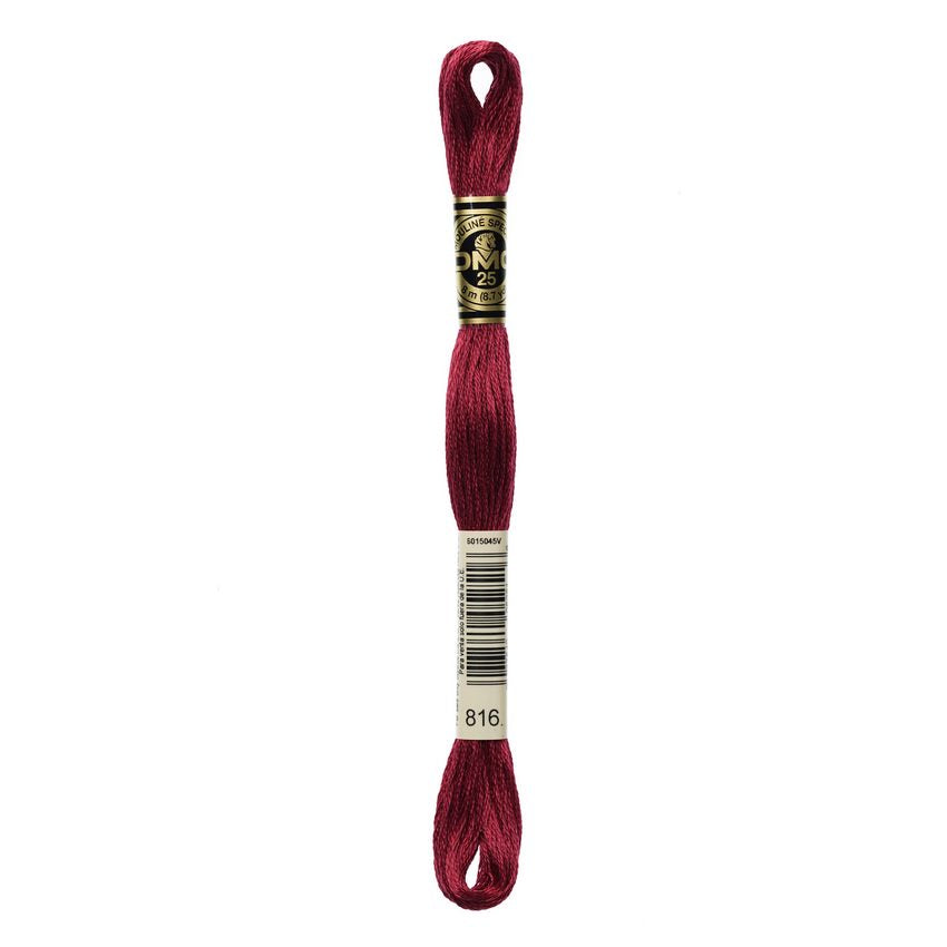 DMC 816 Six Stranded Embroidery Floss Garnet