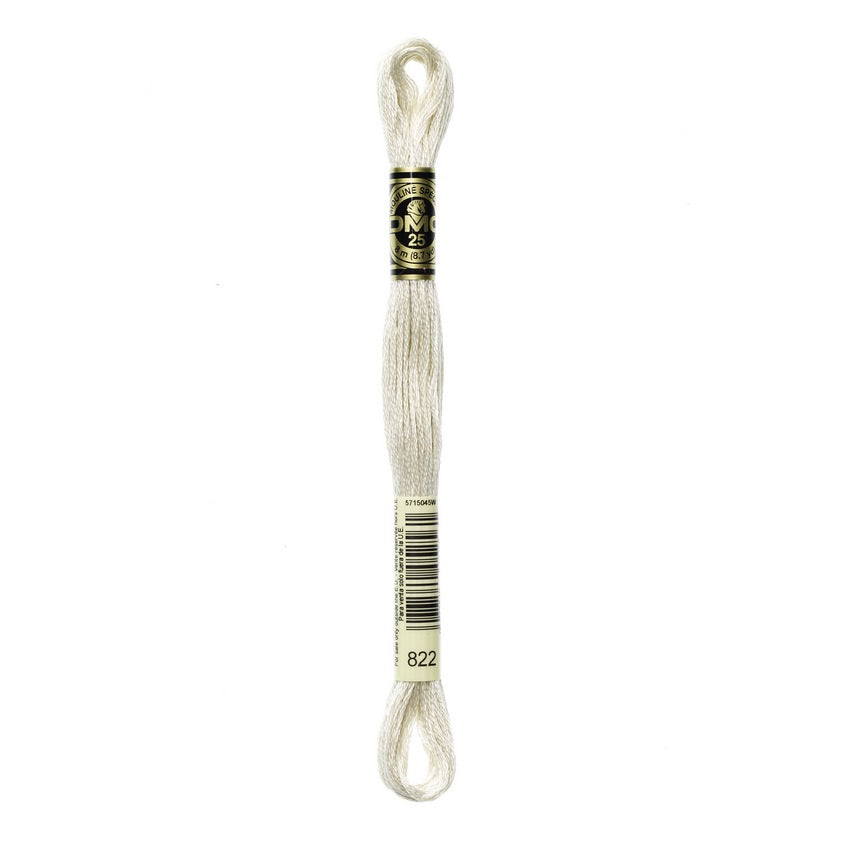 DMC 822 Six Stranded Embroidery Floss Light Beige Gray