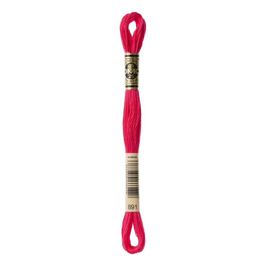 DMC 891 Six Stranded Embroidery Floss Dark Carnation