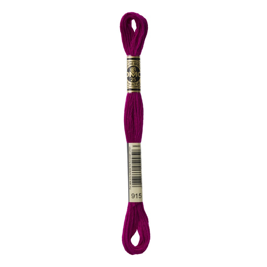 DMC 915 Six Stranded Embroidery Floss Dark Plum