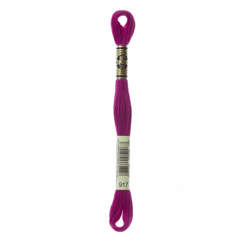 DMC 917 Six Stranded Embroidery Floss Medium Plum