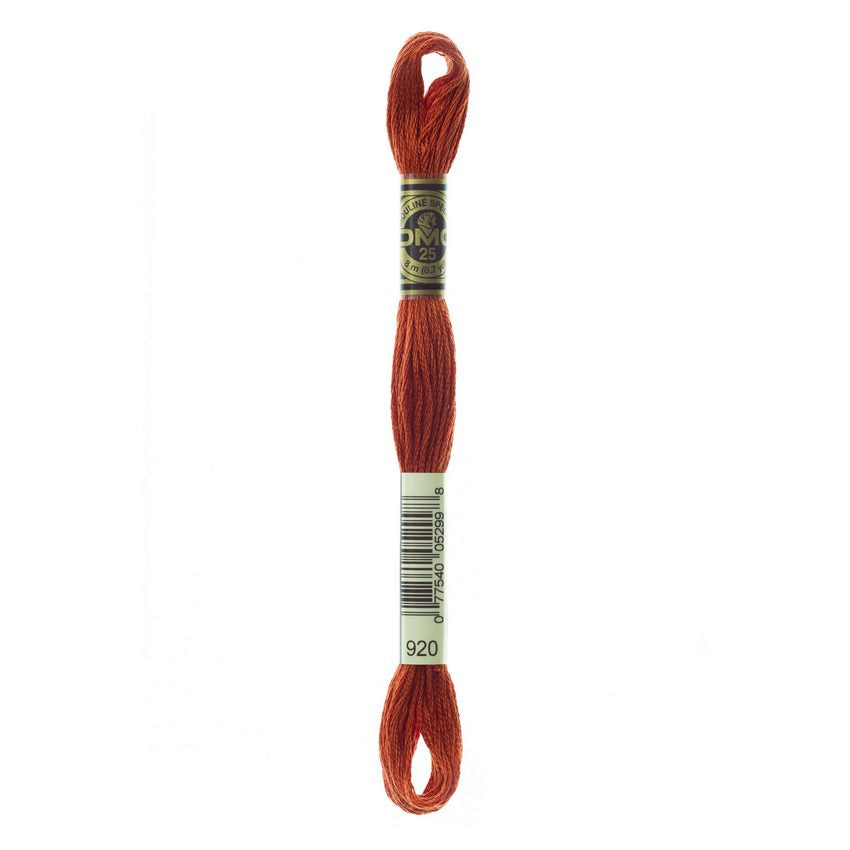 DMC 920 Six Stranded Embroidery Floss Medium Copper