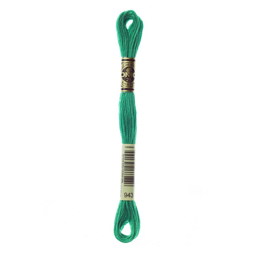 DMC 943 Six Stranded Embroidery Floss Medium Aquamarine