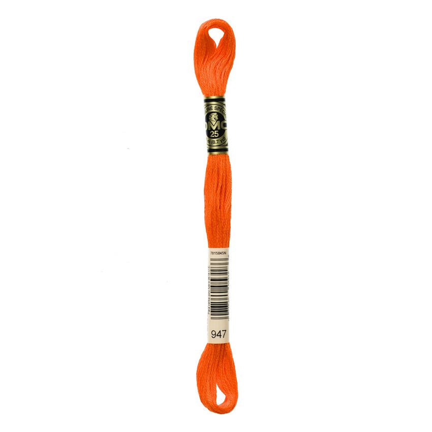 DMC 947 Six Stranded Embroidery Floss Burnt Orange