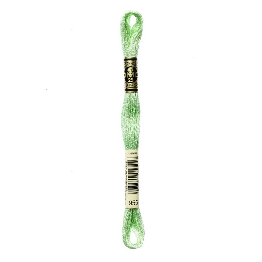 DMC 955 Six Stranded Embroidery Floss Light Nile Green
