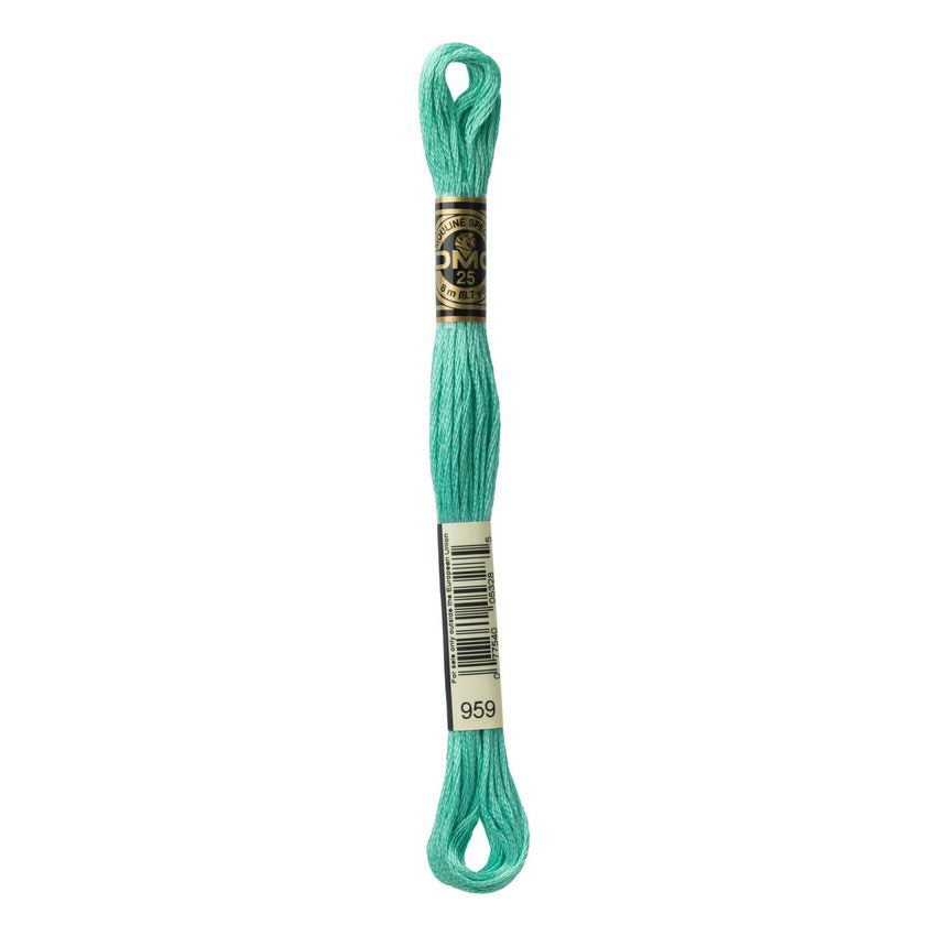DMC 959 Six Stranded Embroidery Floss Medium Seagreen