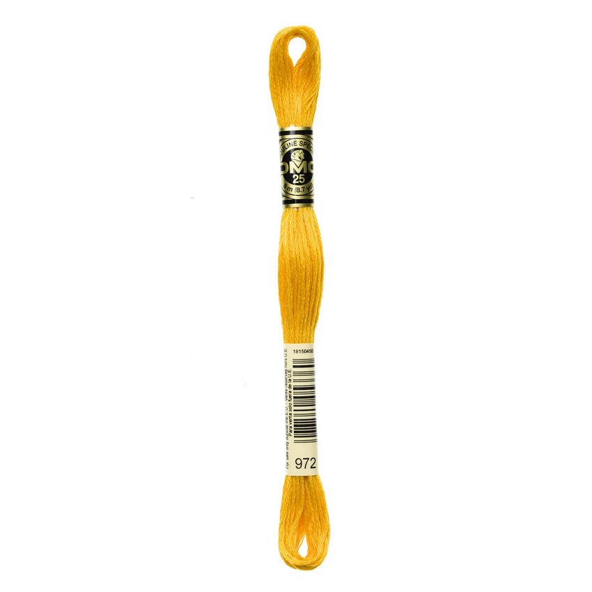 DMC 972 Six Stranded Embroidery Floss Deep Canary