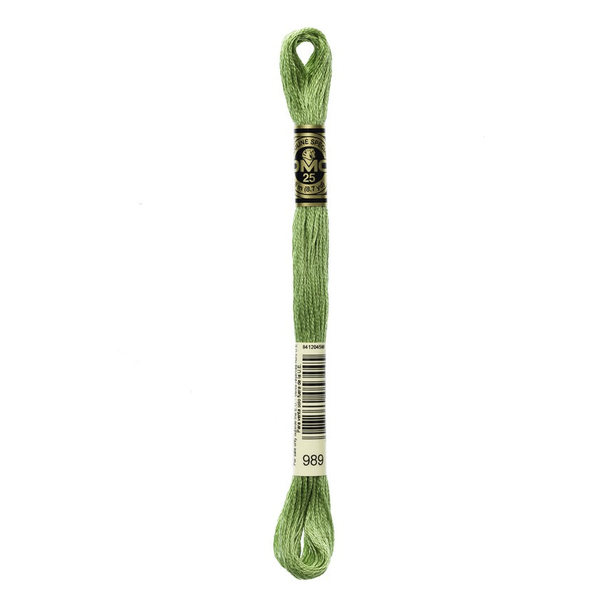 DMC 989 Six Stranded Embroidery Floss Forest Green