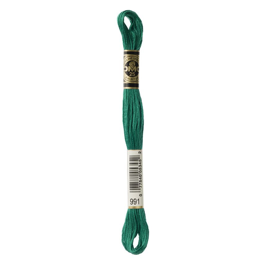 DMC 991 Six Stranded Embroidery Floss Dark Aquamarine