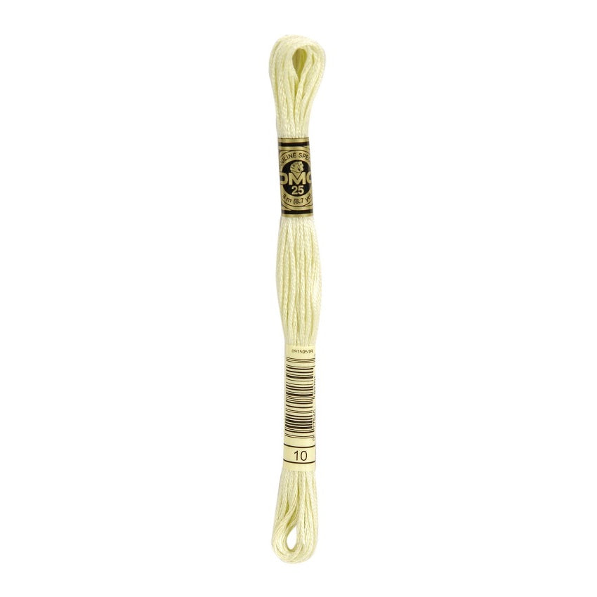 DMC 10 Six Stranded Embroidery Floss Very Light Tender Green