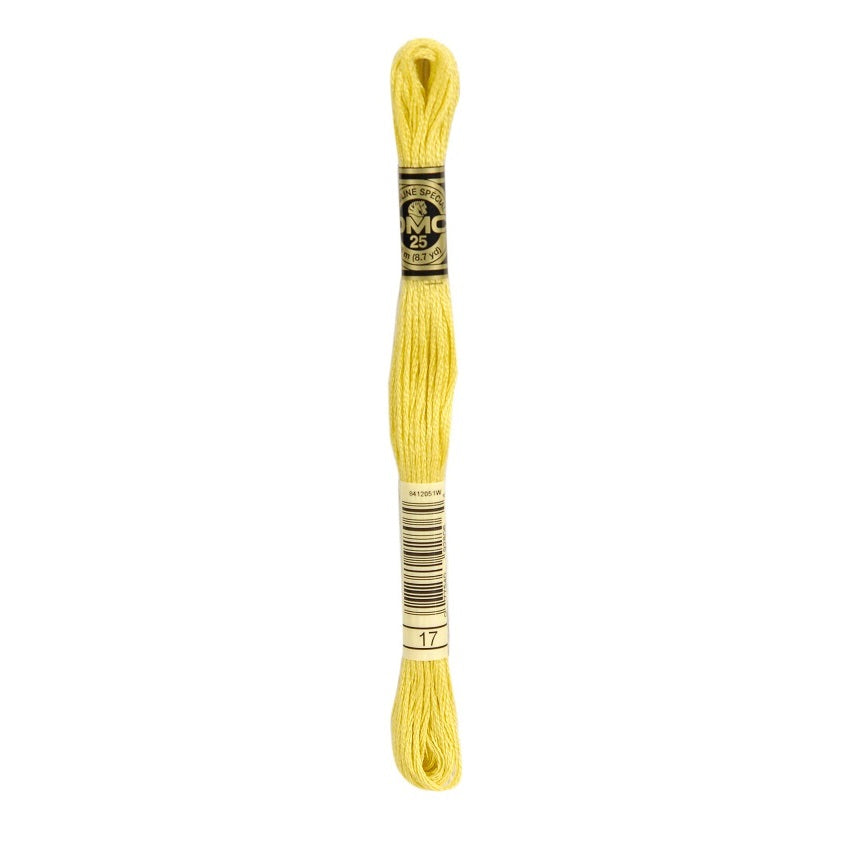 DMC 17 Six Stranded Embroidery Floss Light Yellow Plum