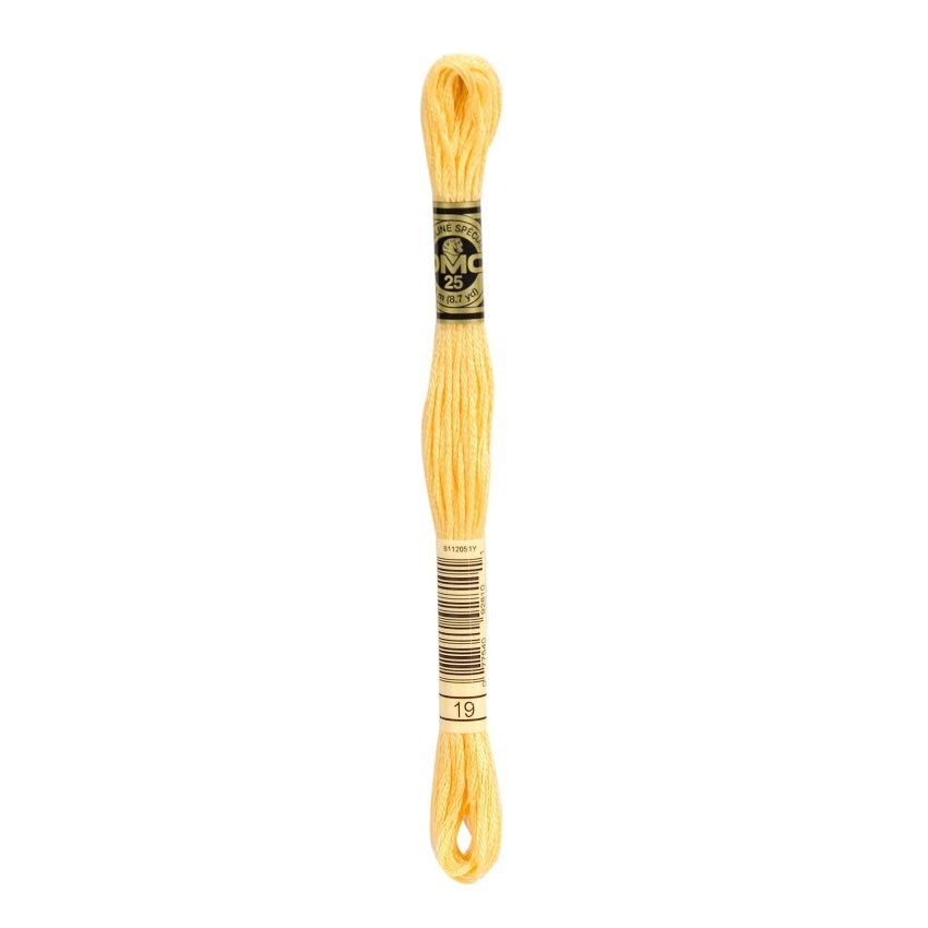 DMC 19 Six Stranded Embroidery Floss Medium Light Autumn Gold