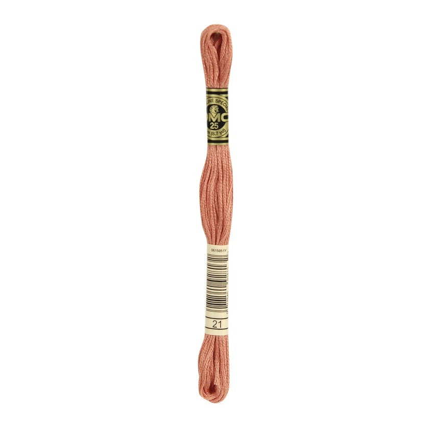 DMC 21 Six Stranded Embroidery Floss Light Alizarin