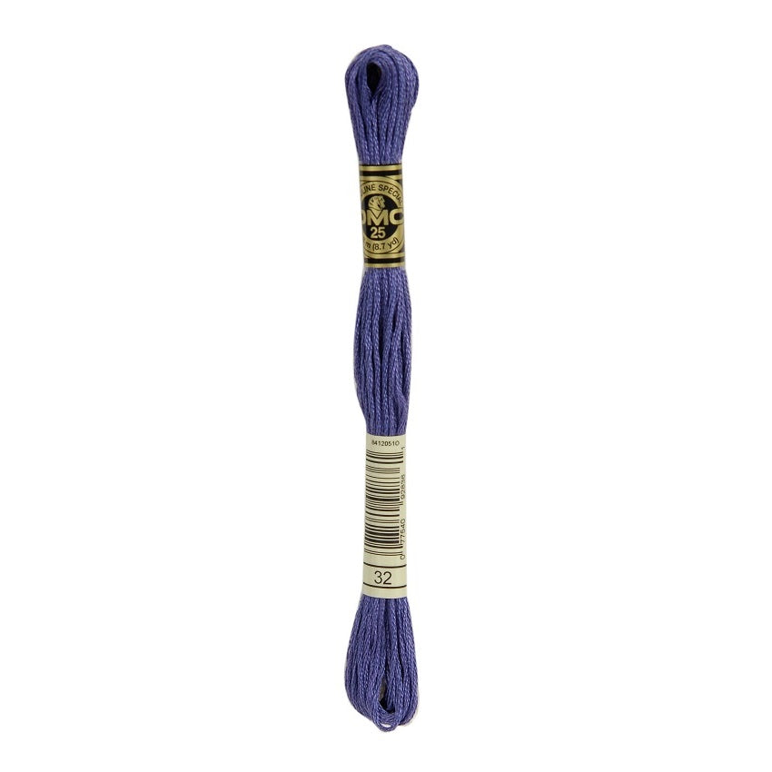 DMC 32 Six Stranded Embroidery Floss Dark Blueberry