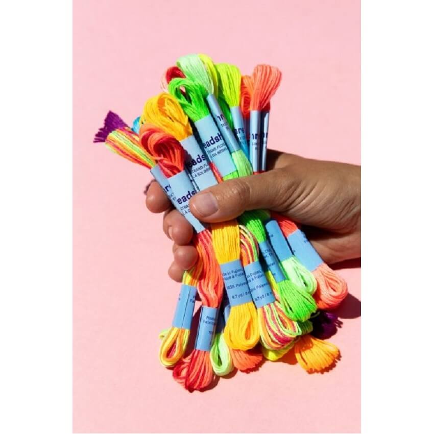 DMC Threadship Skein Pack - Neon Colours - 24 Skeins