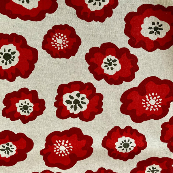 KOIZUMI Fabrics: Le Depalt Scandanavian Floral in Red