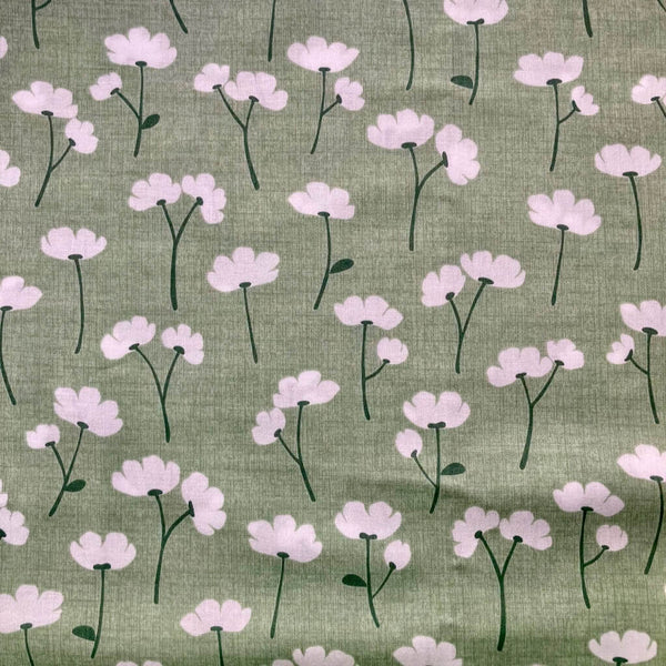 KOIZUMI Fabrics: Kakusi Kukkaa Nina in Green