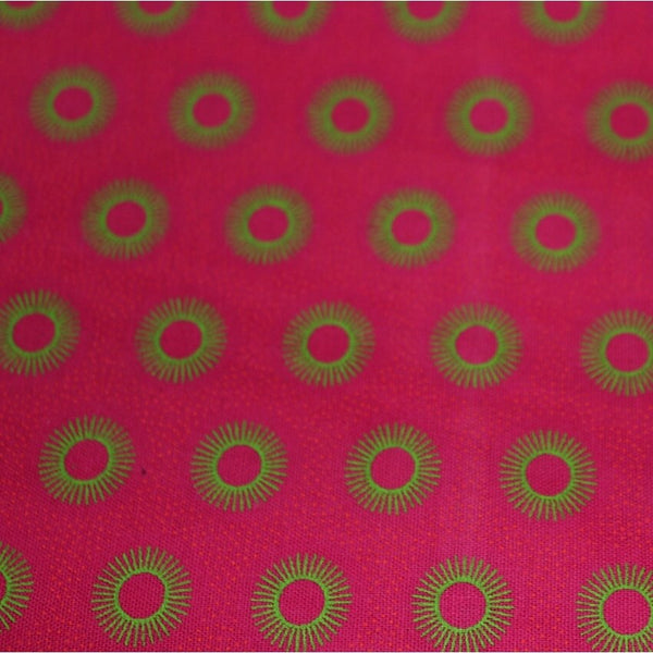 SHWESHWE: Pink and Green Circles
