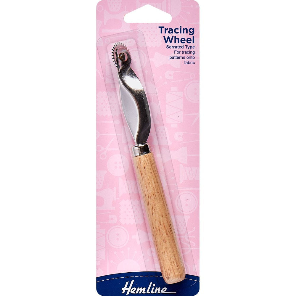 HEMLINE Wood Handled Serrated Tracing Wheel