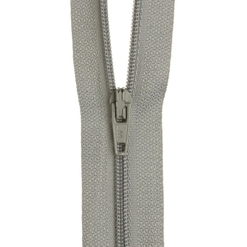 30cm Birch Nylon Dress Zipper Pearl Grey