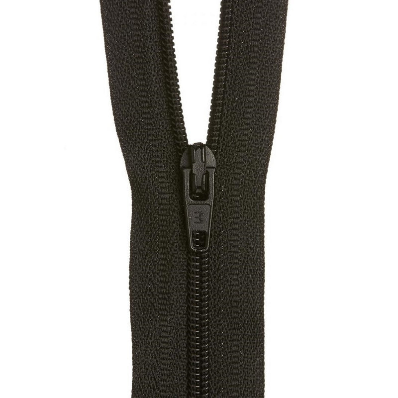 18cm Birch Nylon Dress Zipper Black