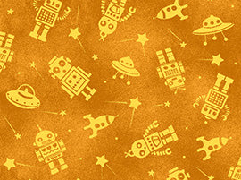 45788-O Robot Silhouettes Pumpkin