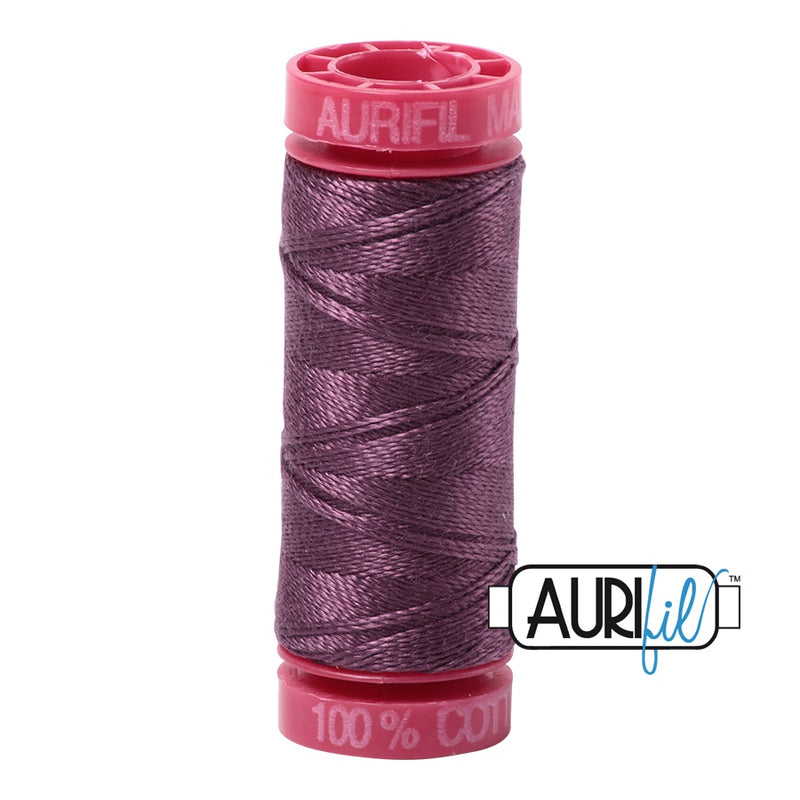 Aurifil Cotton Mako 2568 Mulberry Thread Ne 12 50m