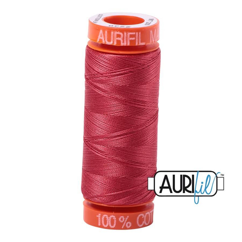 Aurifil Cotton Mako 2230 Red Peony Thread