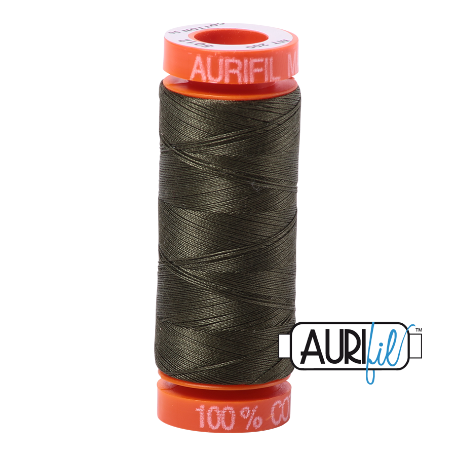 Aurifil Cotton Mako 5012 Dark Green Thread