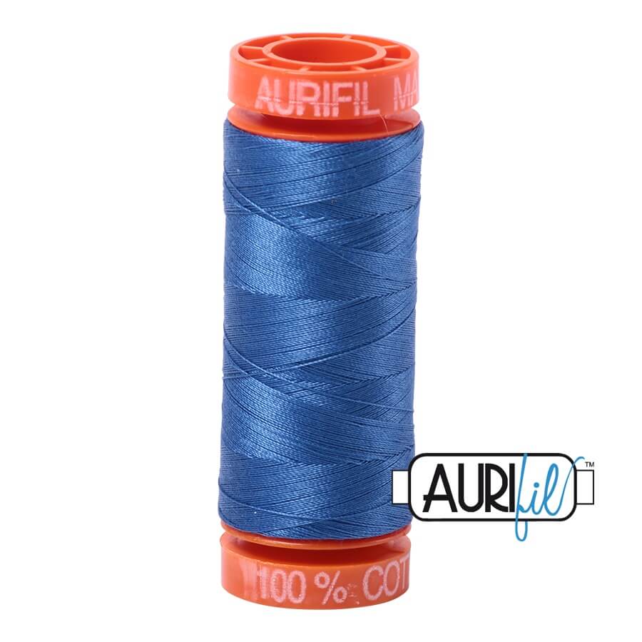 Aurifil Cotton Mako 6738 Peacock Blue Thread