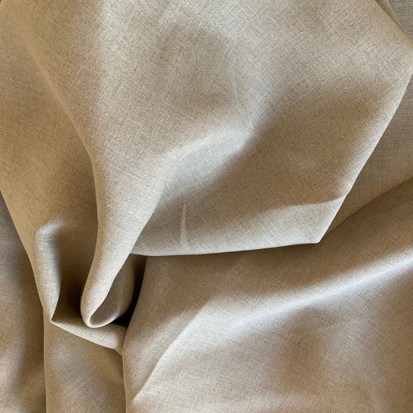 100% Linen Fabric Col 04 Tan 190gm2 135cm wide