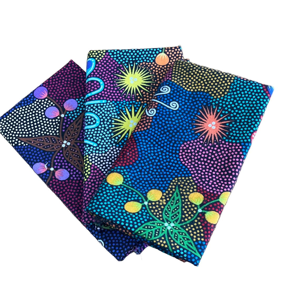 Fat Eighth Bundle: Aboriginal Design Bush by Tanya Price 3 pc