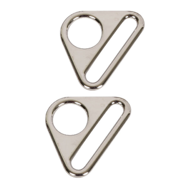 ByAnnie: Triangle Ring Flat 1in Nickel Set of Two