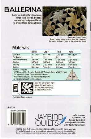 JBQ120 Ballerina Materials List