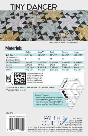 JBQ132 Tiny Dancer Materials List