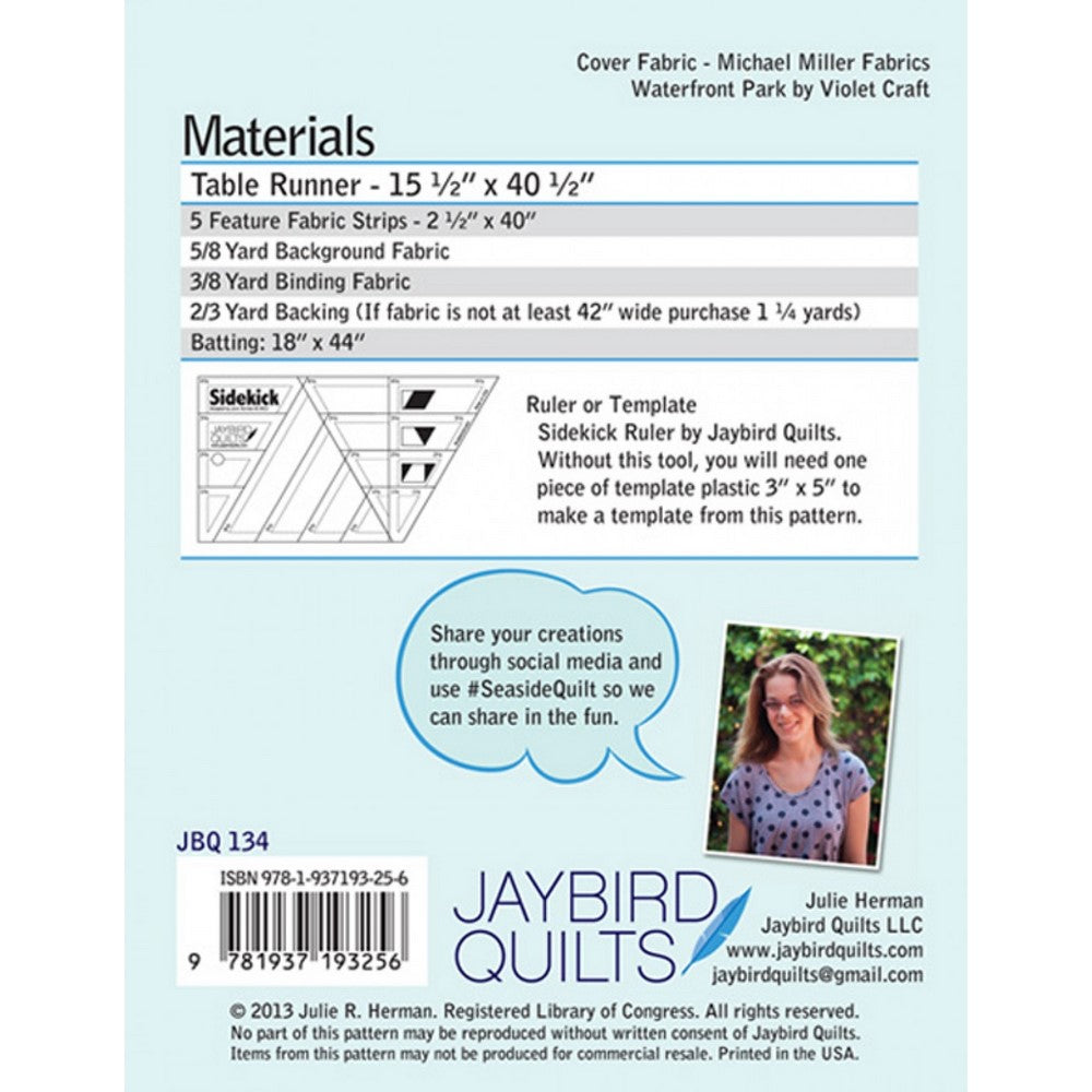 JayBird Quilts Pattern: Seaside Table Runner