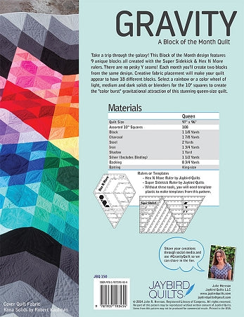 JayBird Quilts Pattern: Gravity BOM