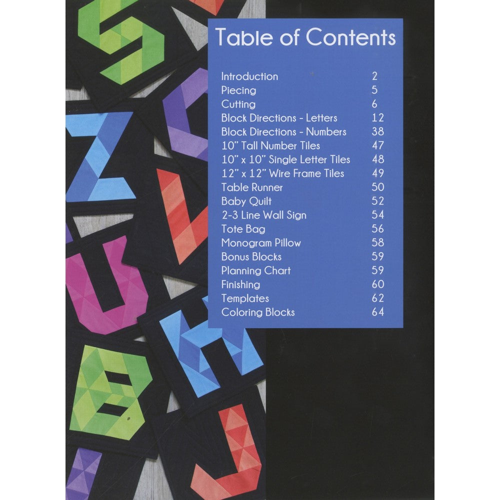 JayBird Quilts Pattern: Alphabet Soup