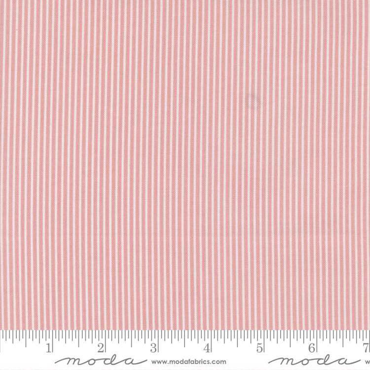 Camille Roskelley: Sunnyside Stripes Coral Pink Moda Fabrics M5528719
