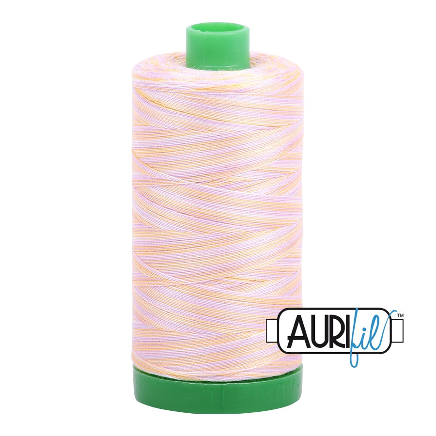 Aurifil Cotton Mako 4651 Bari Variegated Thread Ne 40 1000m