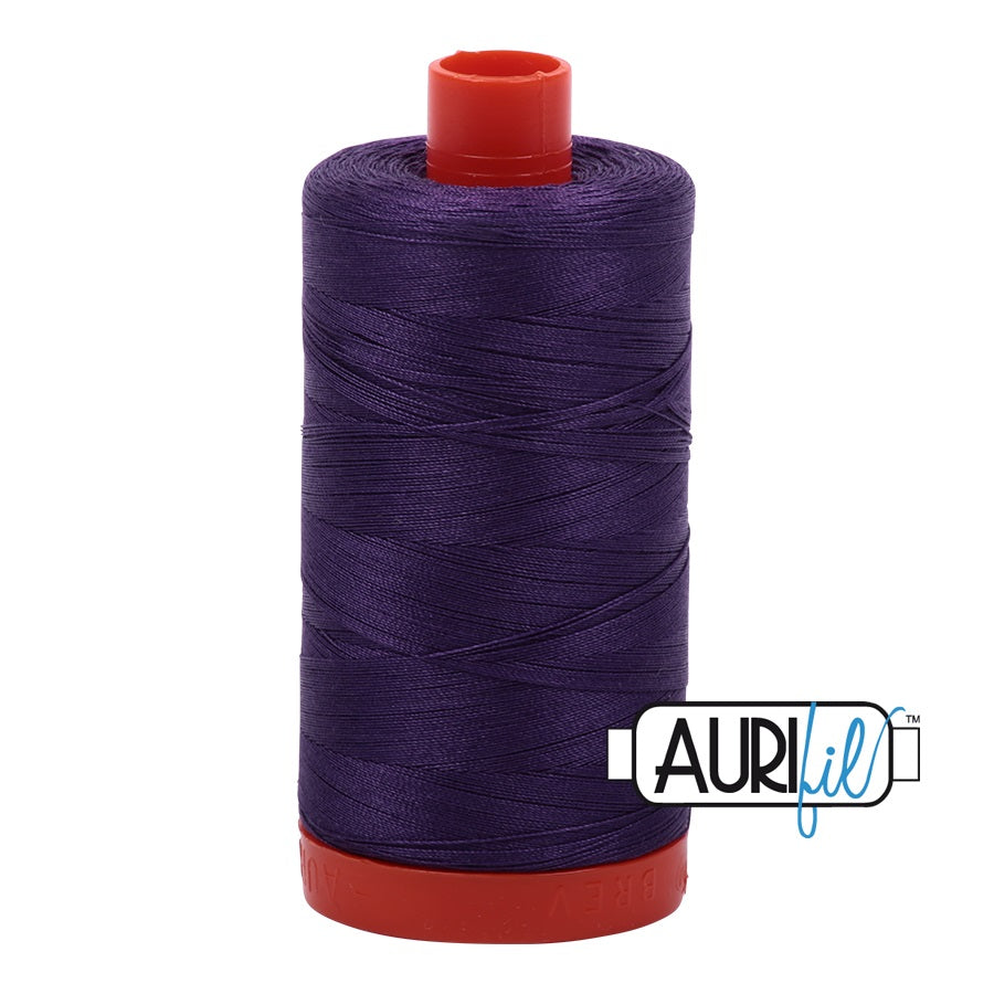 Aurifil Cotton Mako 2582 Dark Violet Thread Ne 50 1300m