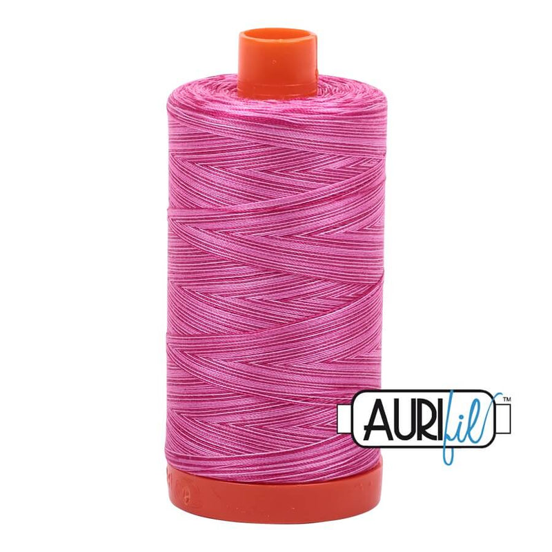 Aurifil Cotton Mako 4660 Pink Taffy Variegated