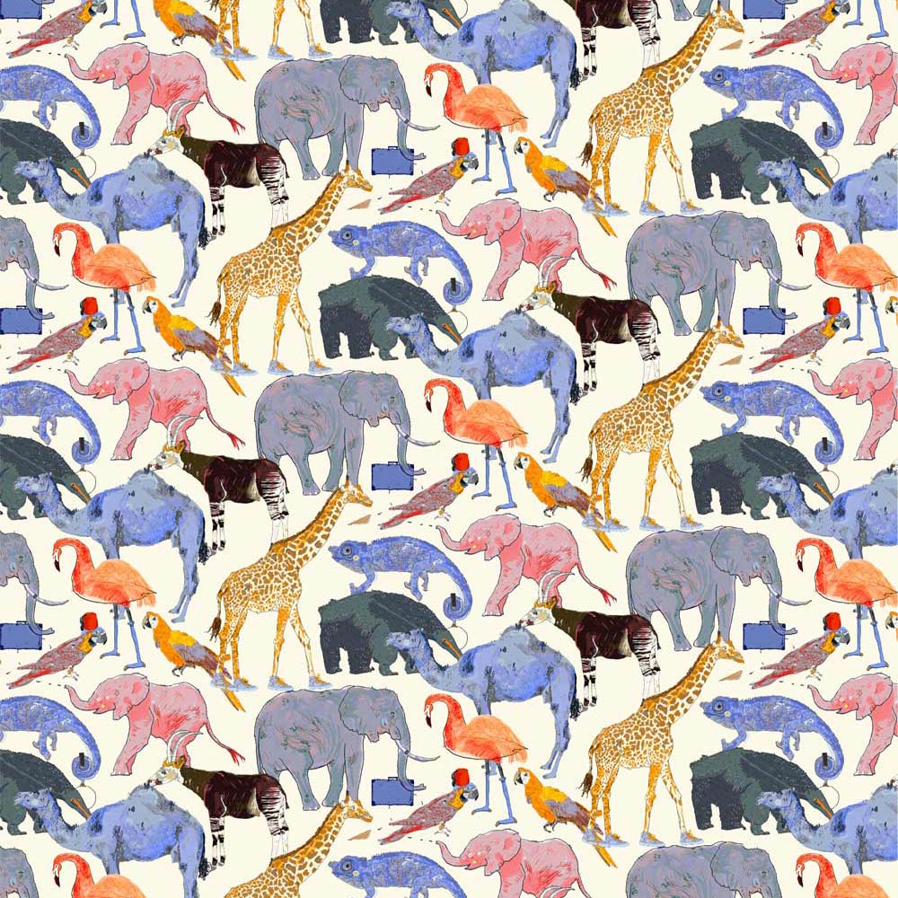 Liberty of London - Tana Lawn - Queue for the Zoo E-CC